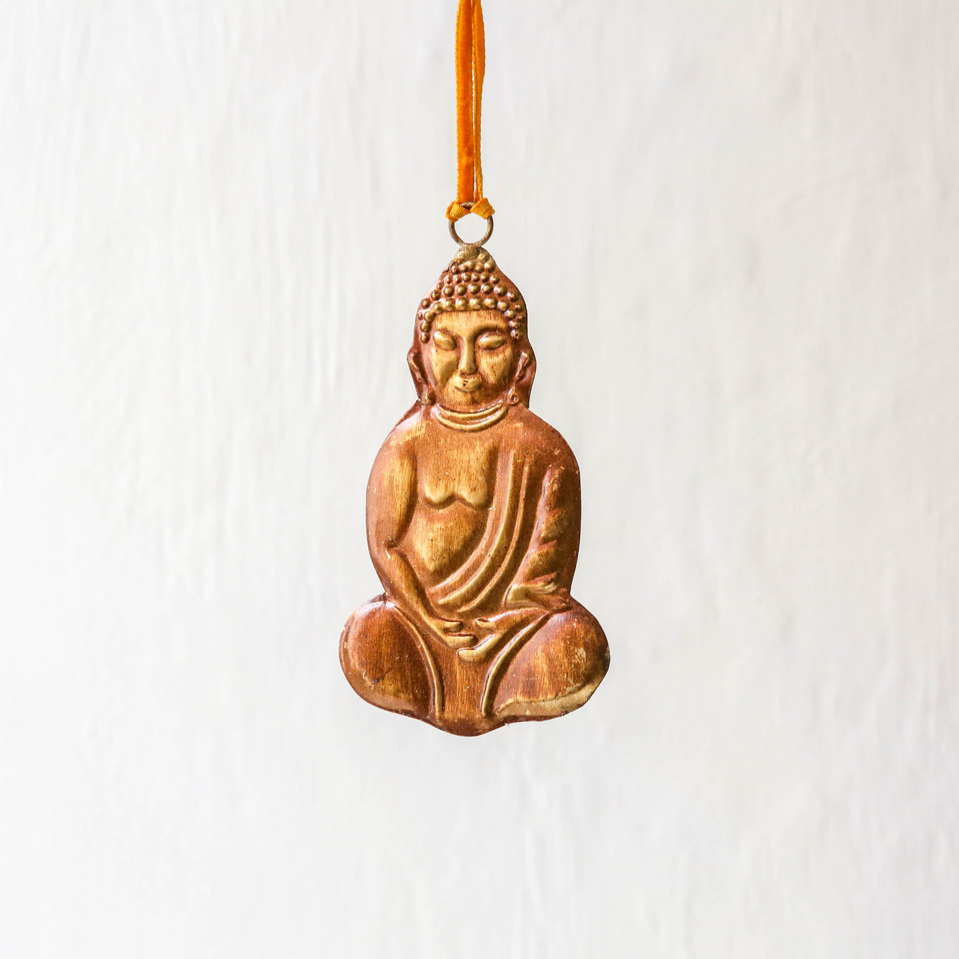 Buddha Decoration - Pressed Antique Brass