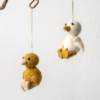 Felt Duckling Hanging Decoration