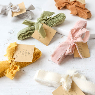 Narrow Raw Cotton Ribbon - 5m