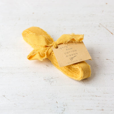 Narrow Raw Cotton Ribbon - 5m