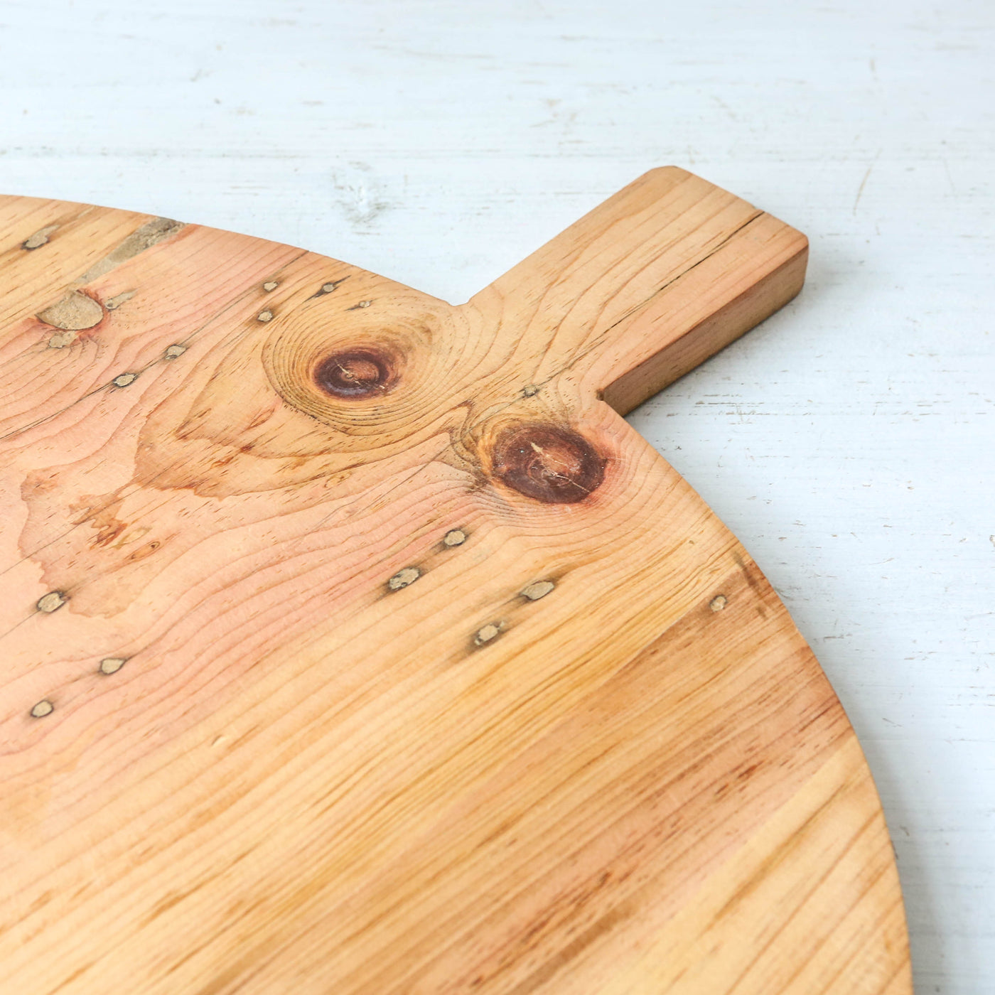 60cm Round Rustic Wooden Serving Board