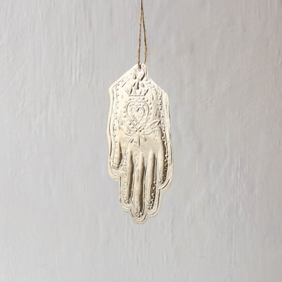 Mexican Hand Decoration - Antique Silver