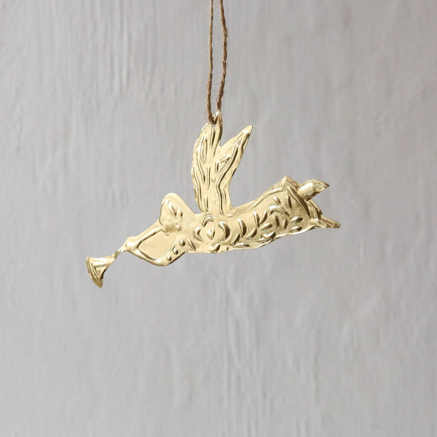 Flying Angel Decoration - Antique Gold