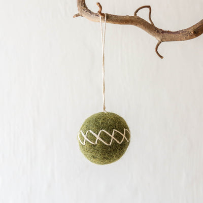 Autumnal Ball Felt Hanging Decoration