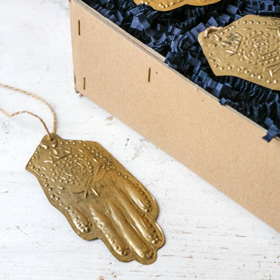 Mexican Hand Decoration - Antique Gold