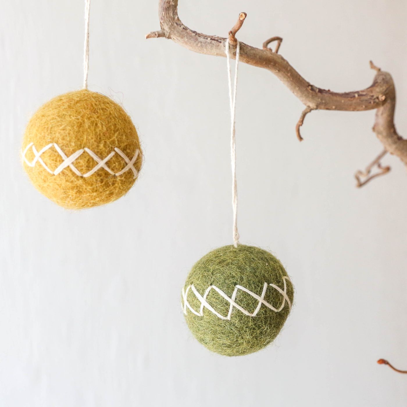 Autumnal Ball Felt Hanging Decoration