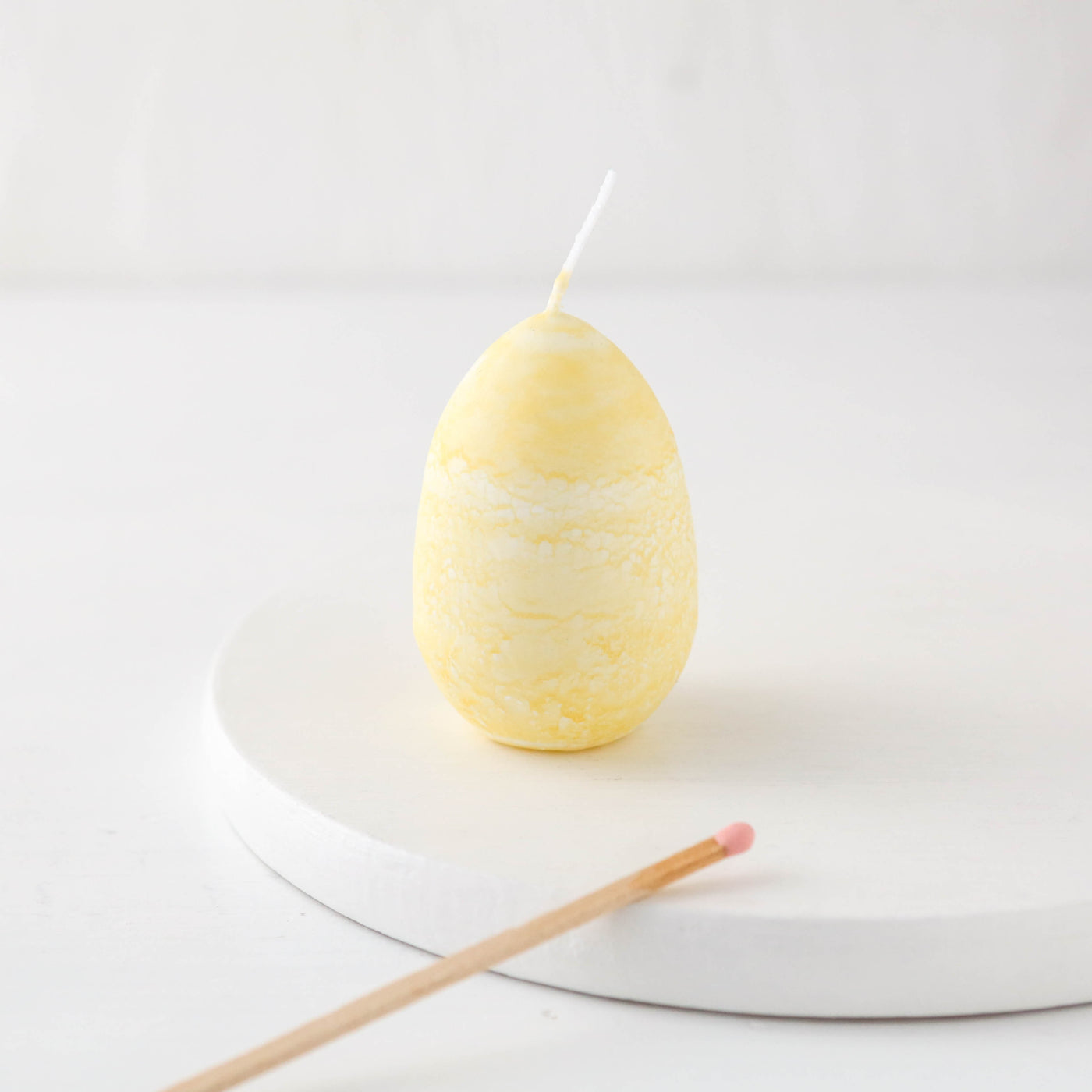 Pastel Tone Egg Shaped Candle