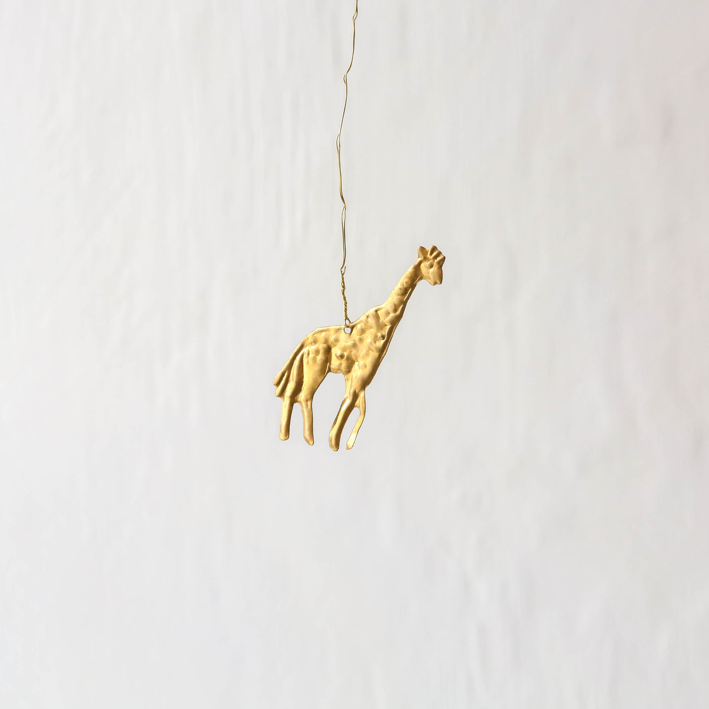 Giraffe Decoration - Pressed Antique Brass