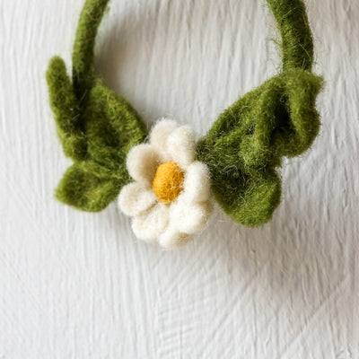 Mini Felt Spring Wreath Hanging Decoration