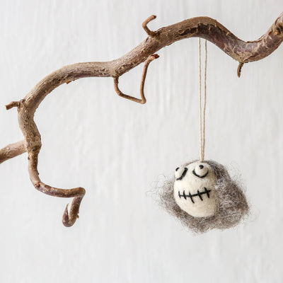 Halloween Shrunken Head Felt Hanging Decoration