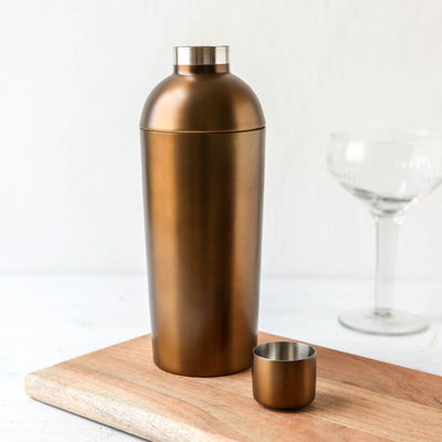 Antique Brass Cocktail Shaker