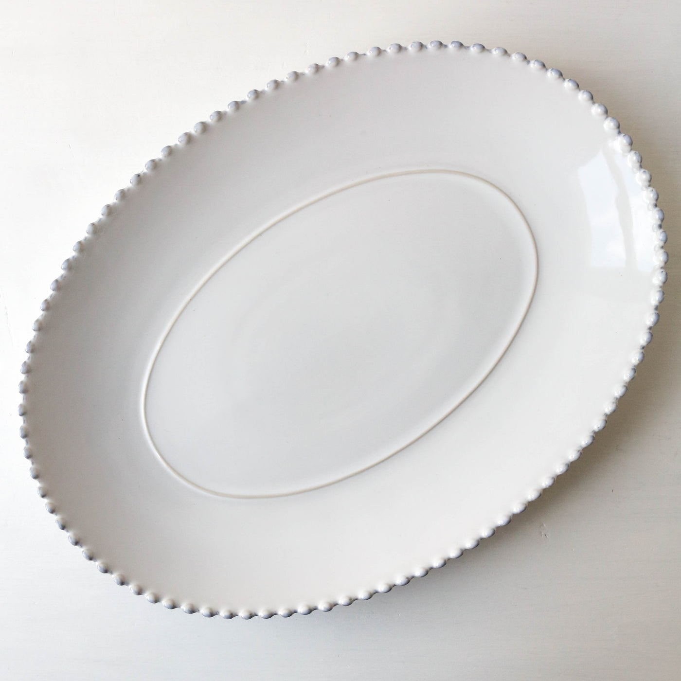 Pearl Oval Platter - White