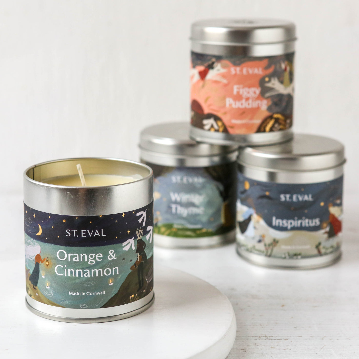 St. Eval Festive Scented Candle Tin