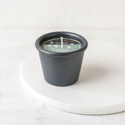 St. Eval Candle in Festive 'Stardust' Pot