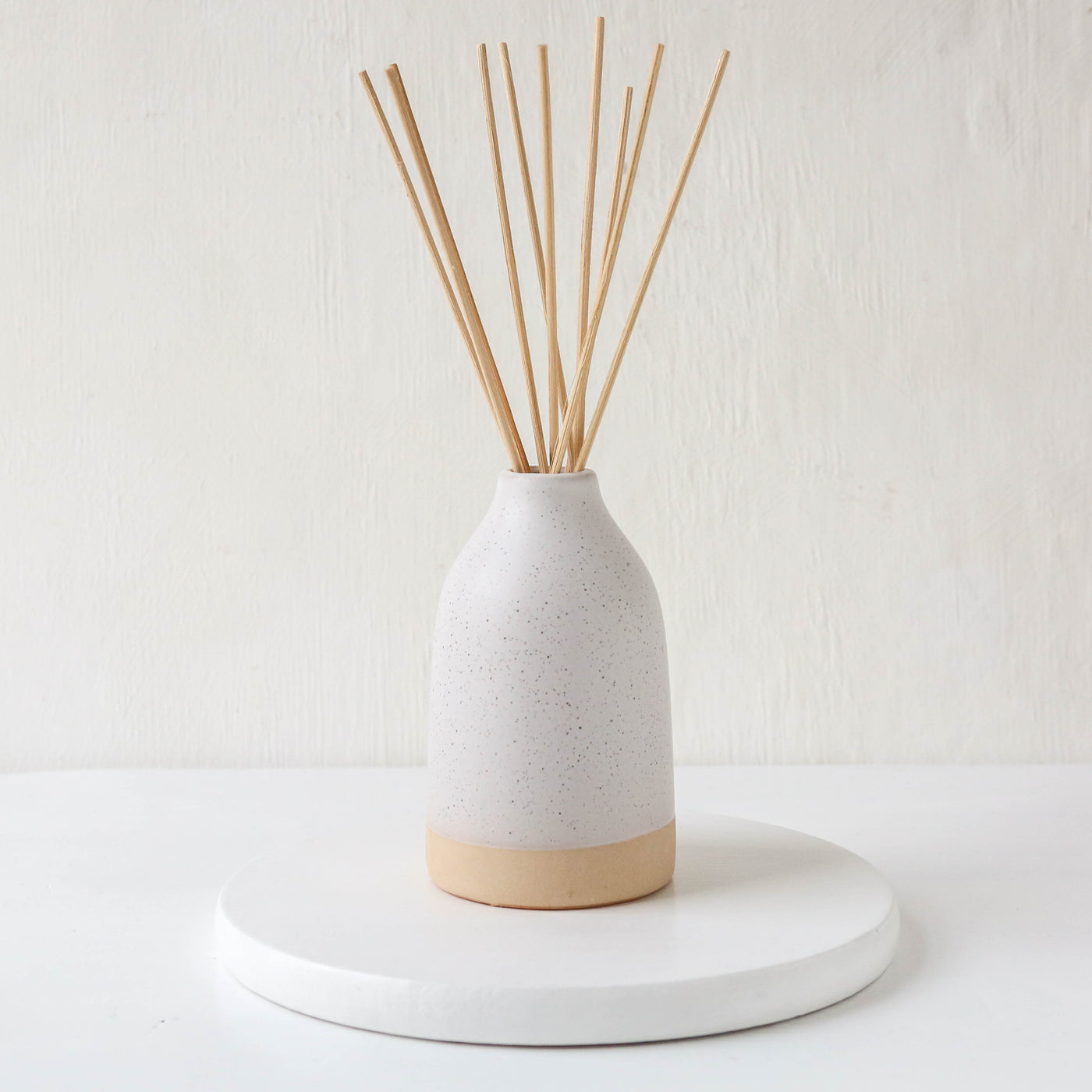 White Speckle Ceramic Diffuser Bottle