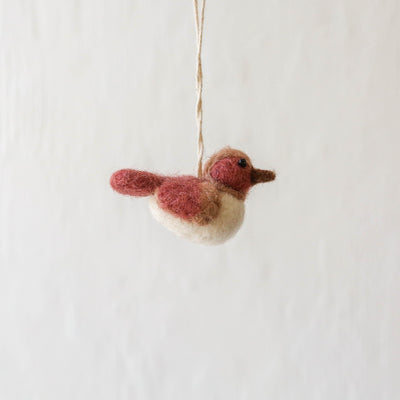 Felt Mini Sparrow Hanging Decoration