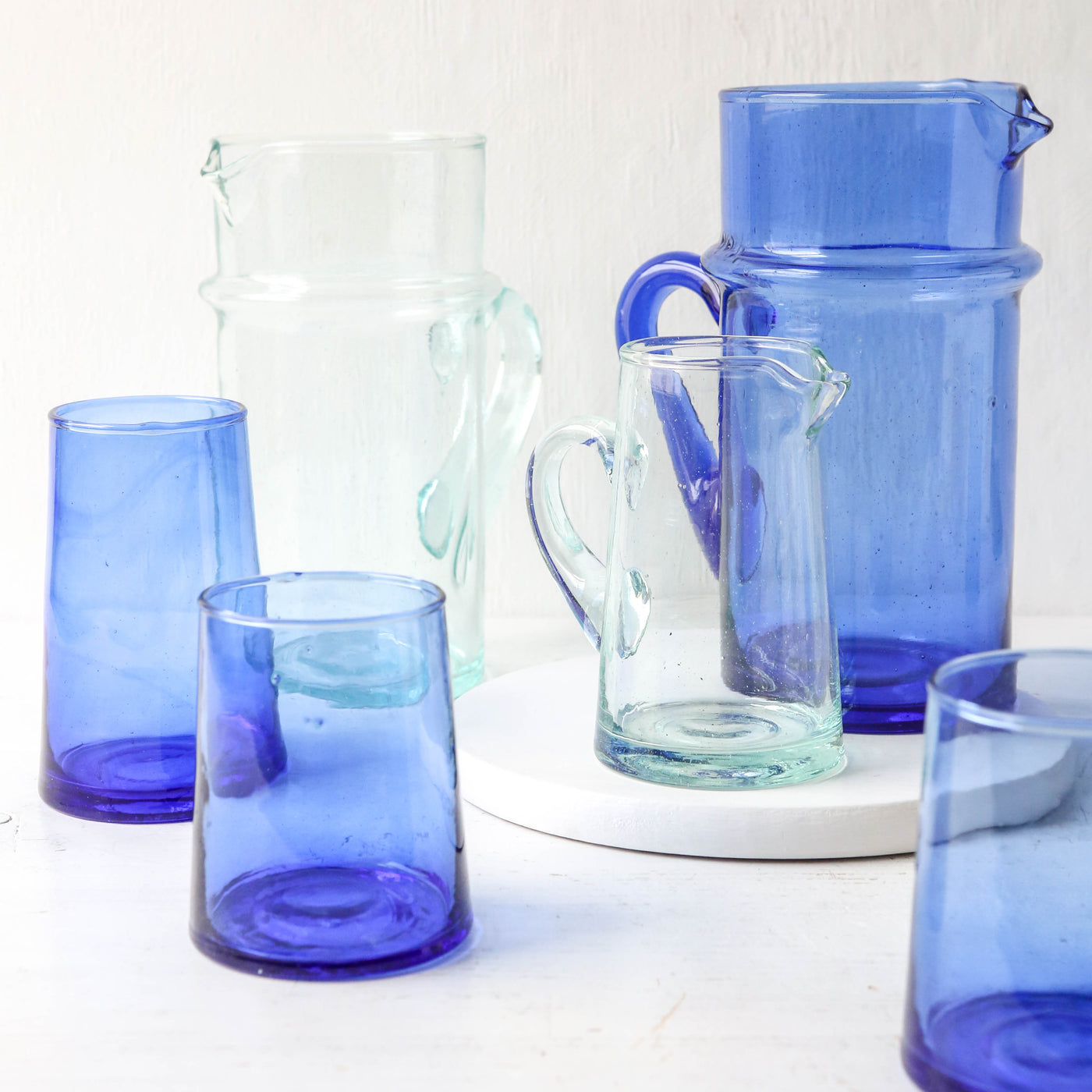 Medium Handmade Recycled Glass Jug