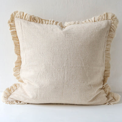 Ruffle Cushion Cover - Sand