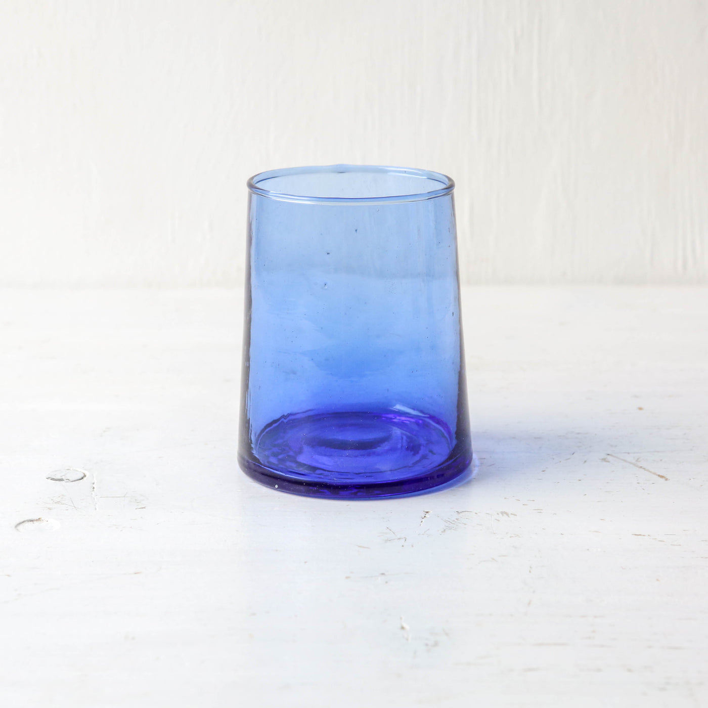 Blue Handmade Recycled Glass Tumbler - 250ml