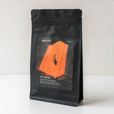 200g Darkroom Hot Chocolate Flakes - 70% Uganda