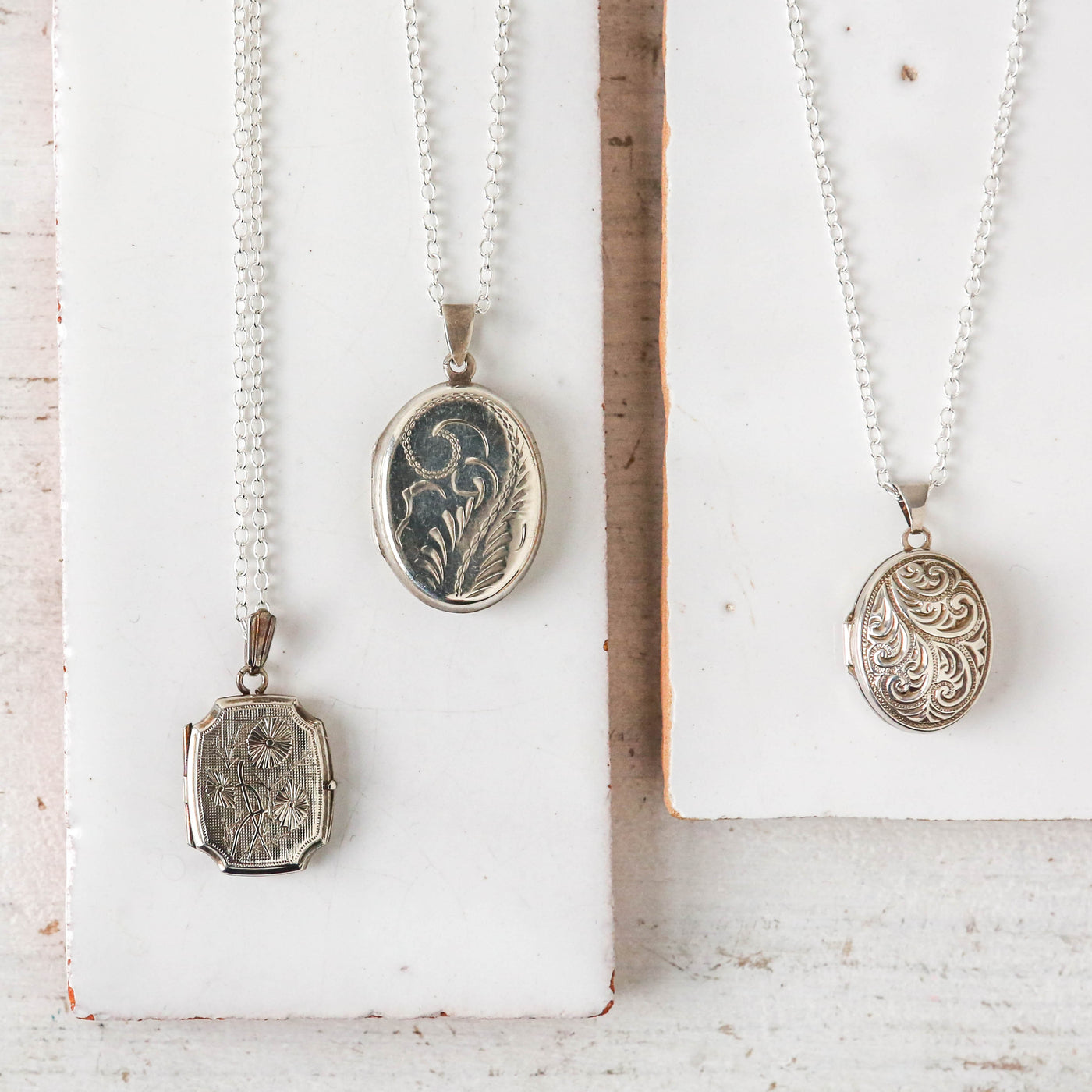 Silver Vintage Locket - Batch E, Ovals