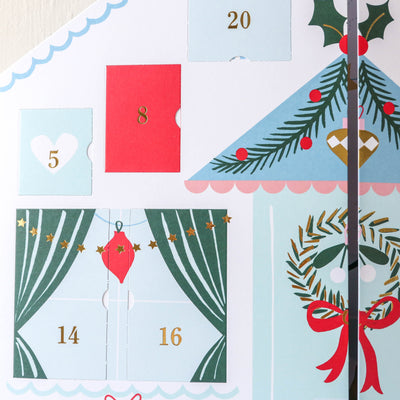 Santa's Cabin Sticker Advent Calendar