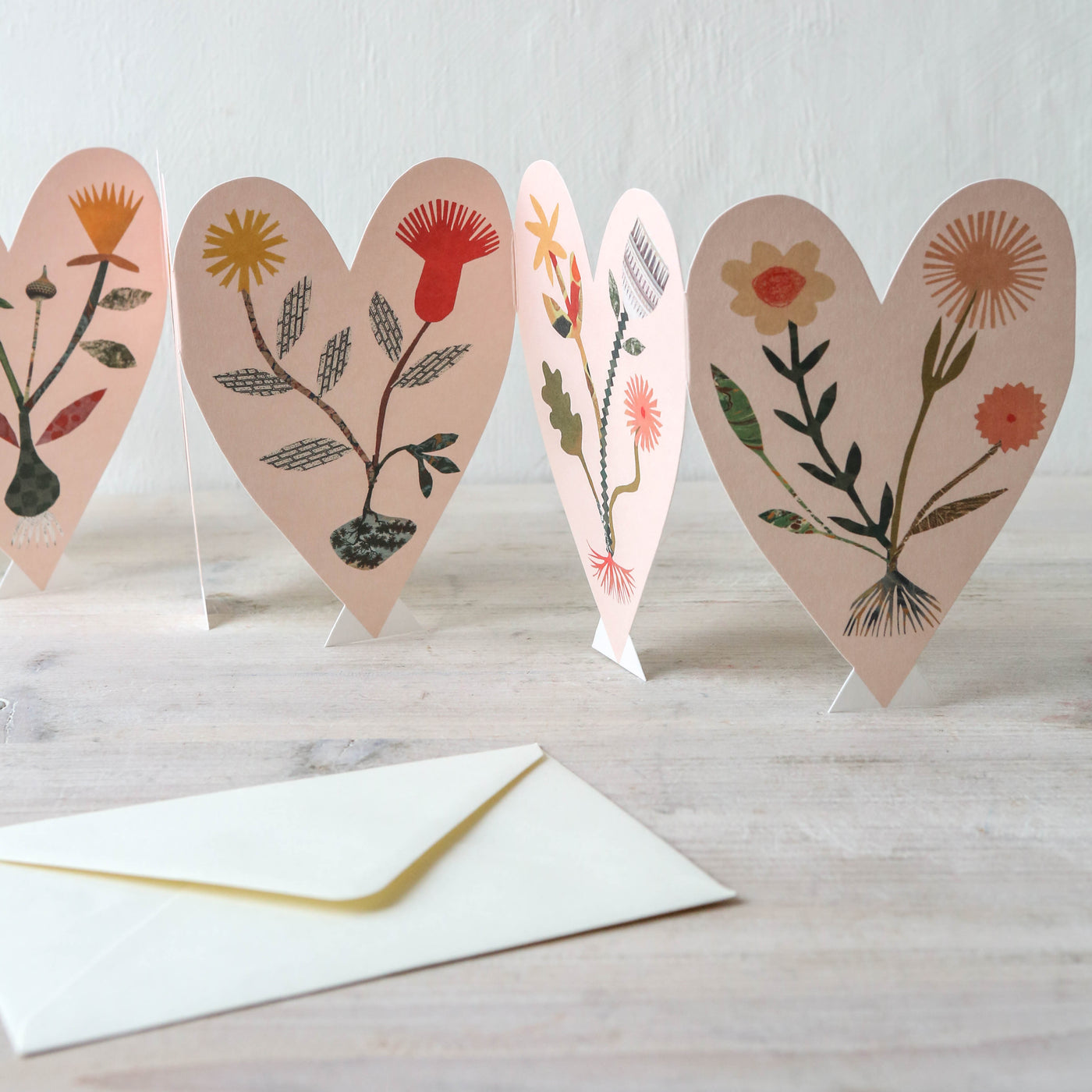 Hearts Concertina Card