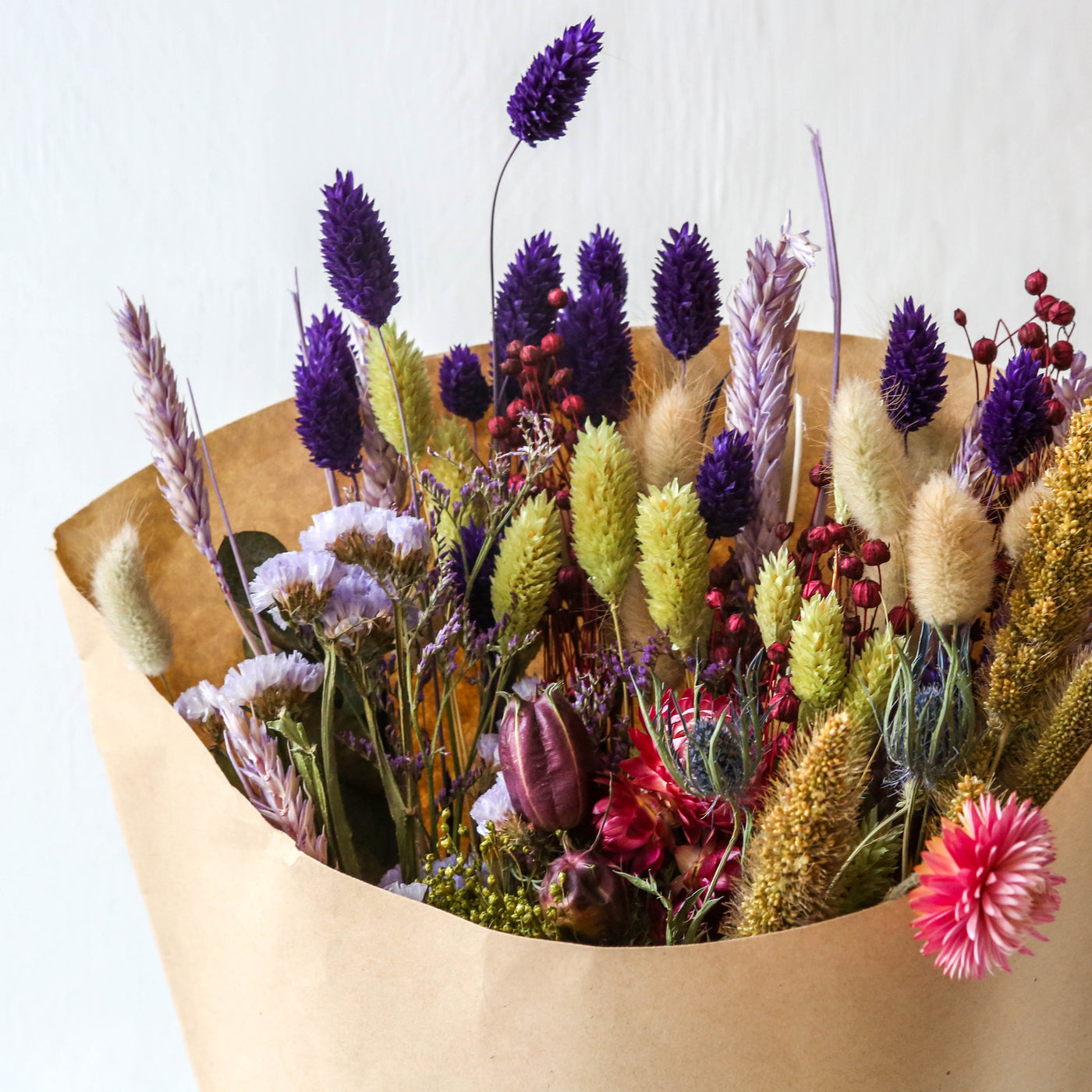 Extra Large Dried Flower Bouquet - Purple Dusk