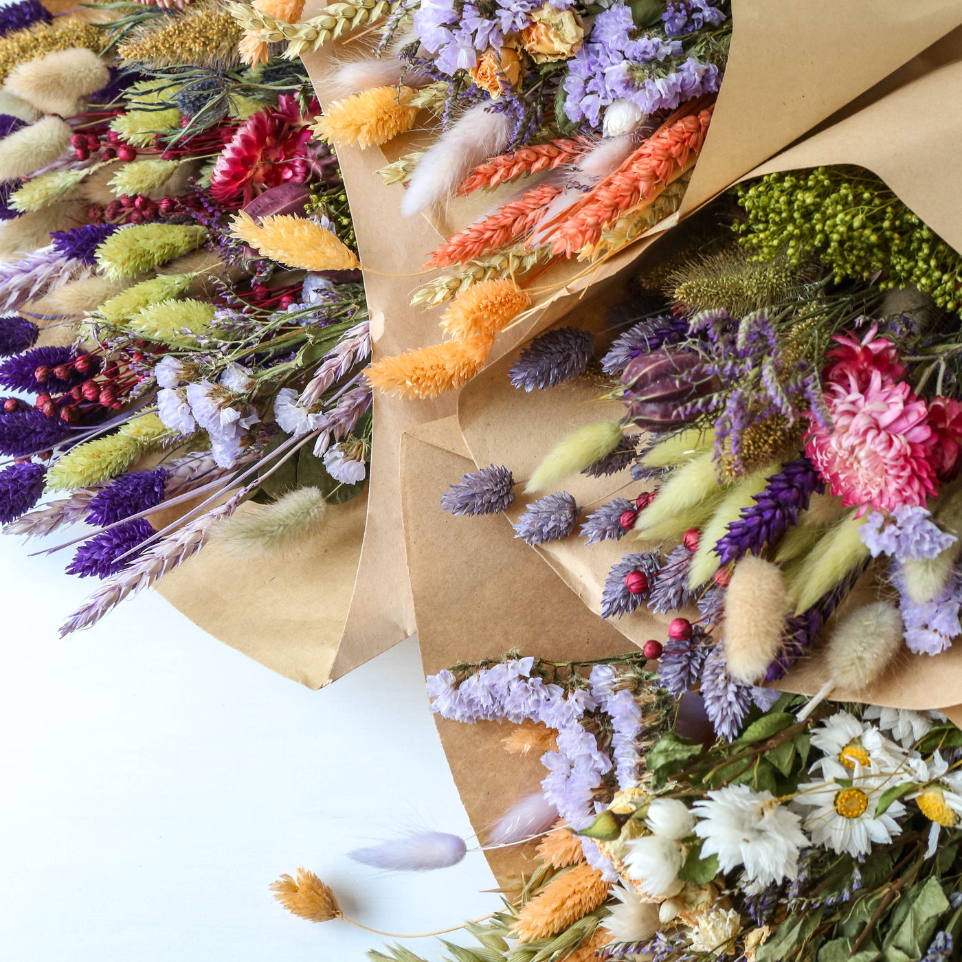 Small Dried Flower Bouquet - Purple Dusk