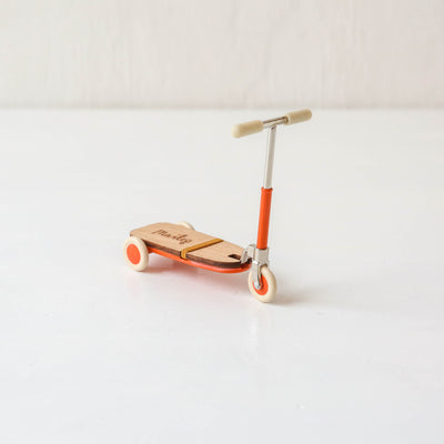 Kick Board Scooter for Maileg Mice - Orange