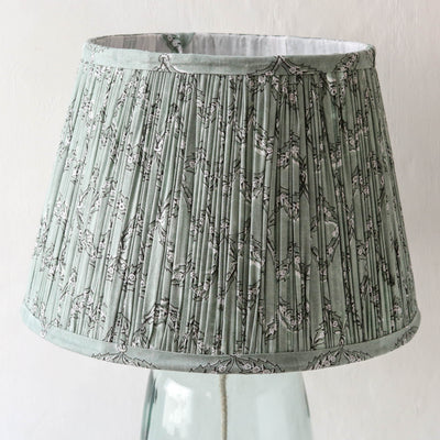 40cm Empire Pleated Lampshade - Charlotte Green