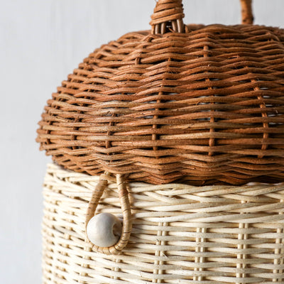 Mushroom House Rattan Basket