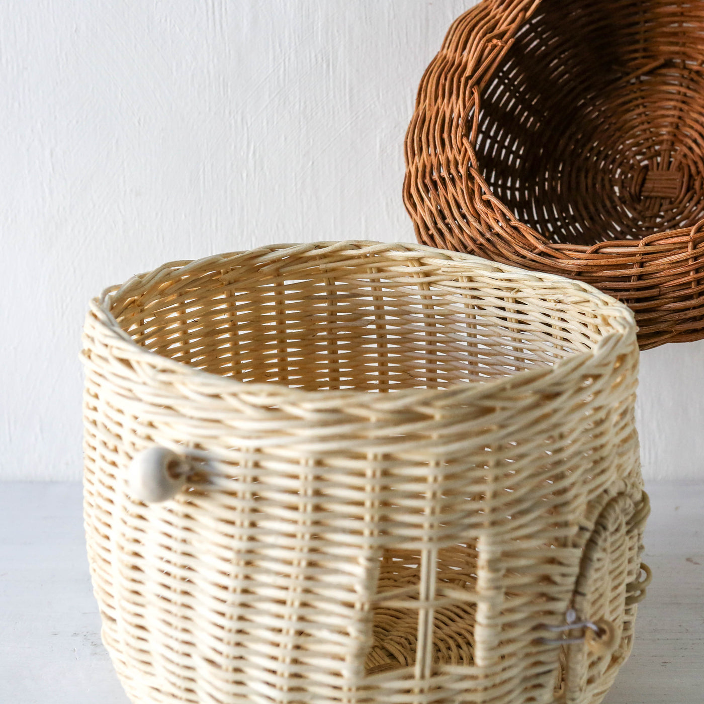 Mushroom House Rattan Basket