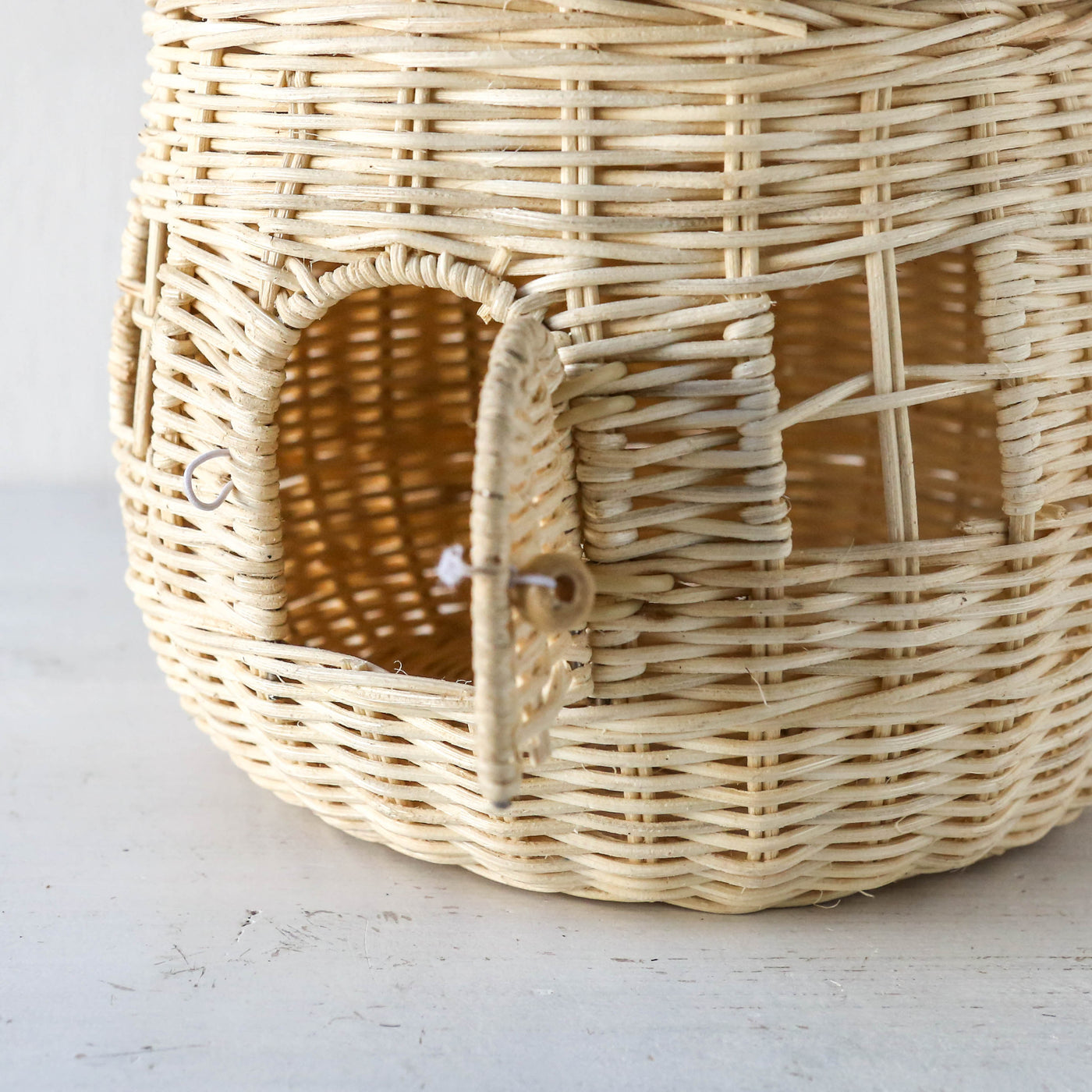 Mushroom House Rattan Basket