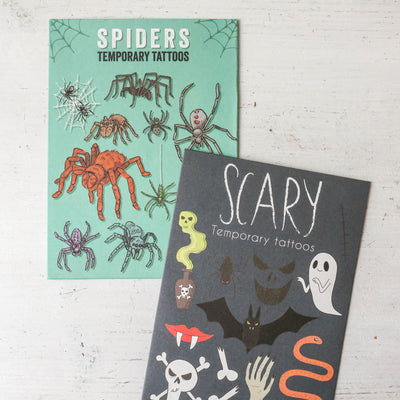 Scary Halloween Temporary Tattoos