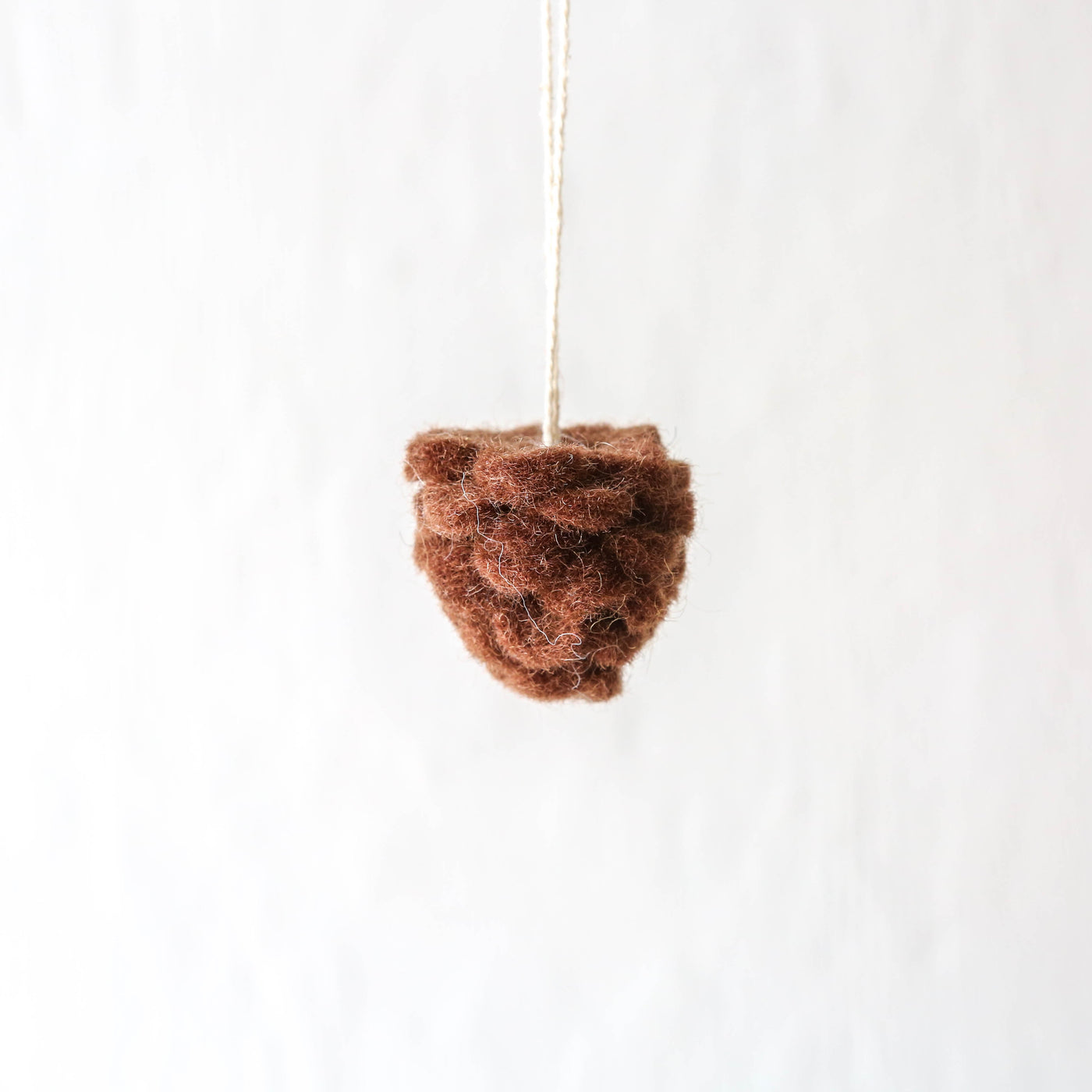 Felt Pine Cone Hanging Decoration