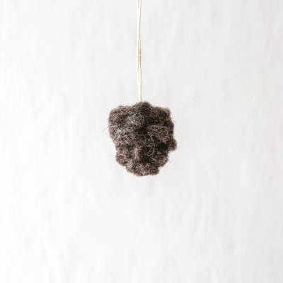 Felt Pine Cone Hanging Decoration