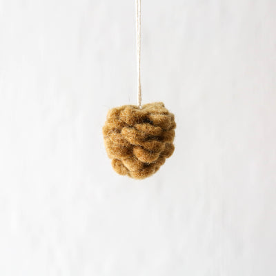 Felt Pine Cone Hanging Decoration