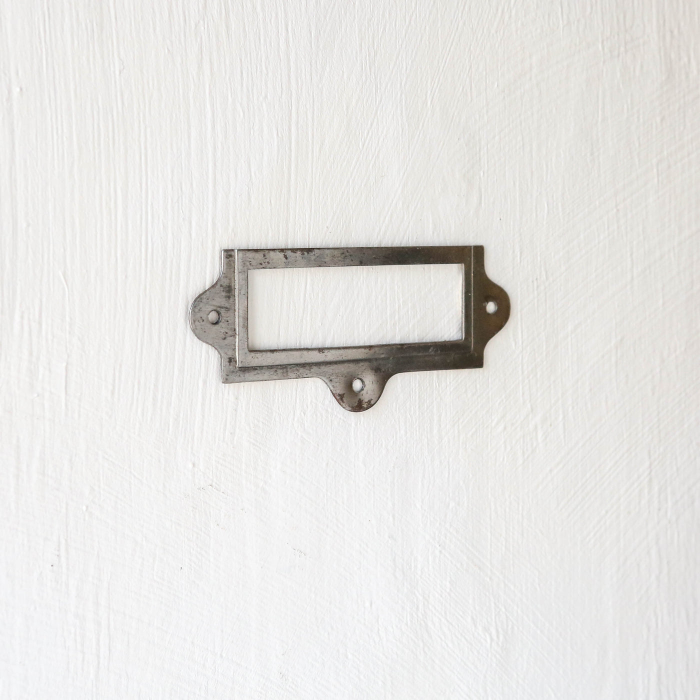 Label Card Frame in Antique Iron