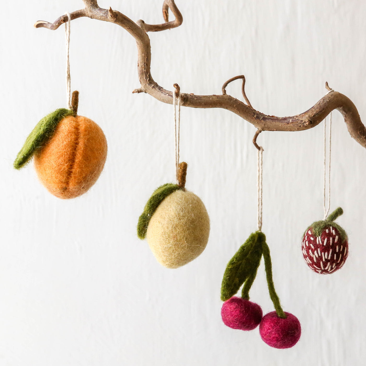 Felt Cherry Hanging Decoration