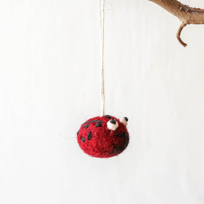 Felt Ladybug Hanging Decoration