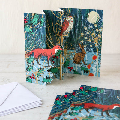 Winter's Tale Fox - Pack of 5 Pop-out Christmas Cards