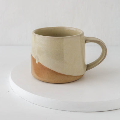 Slanted Glaze Koko Mug - Milk White