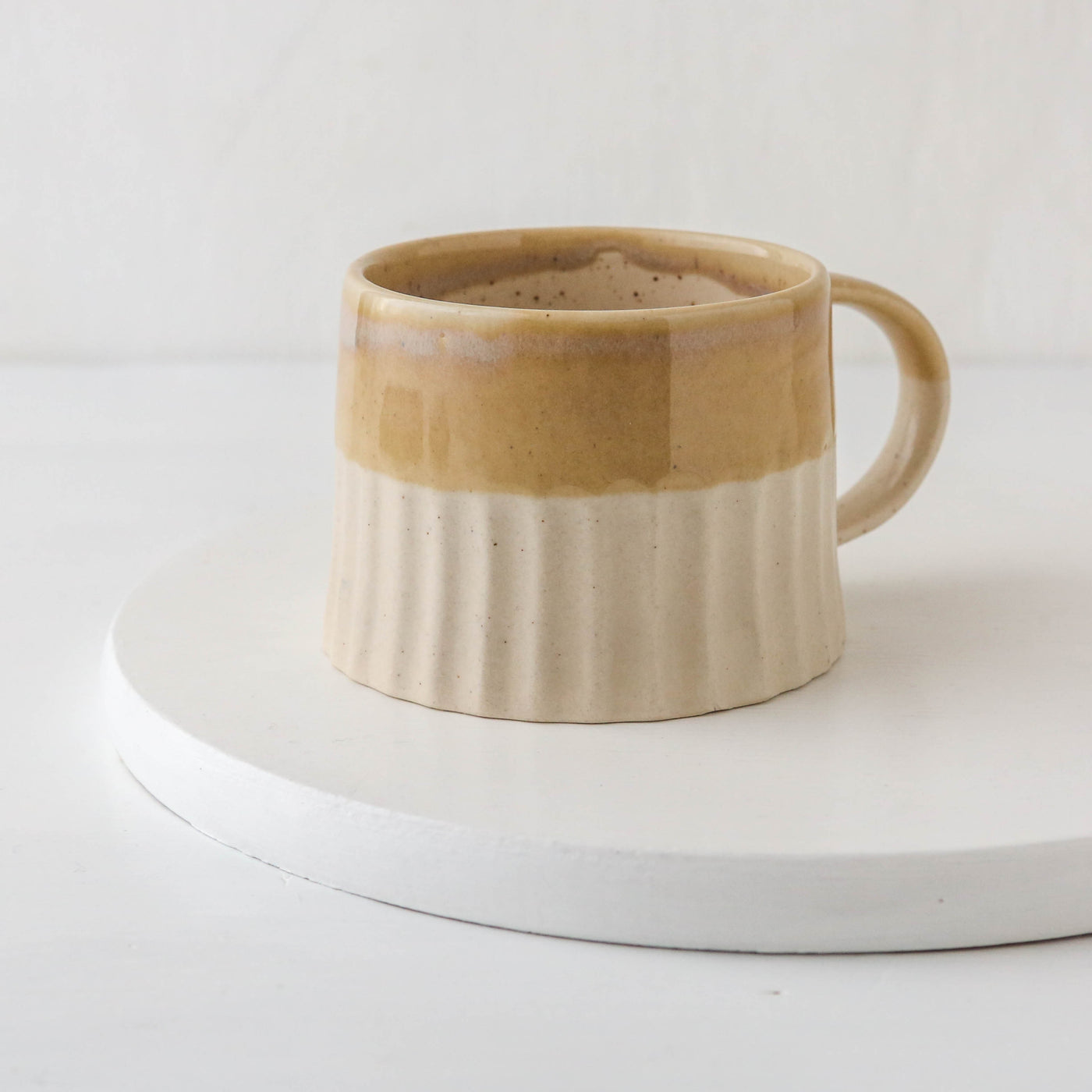 Ridged Double Glaze Mug