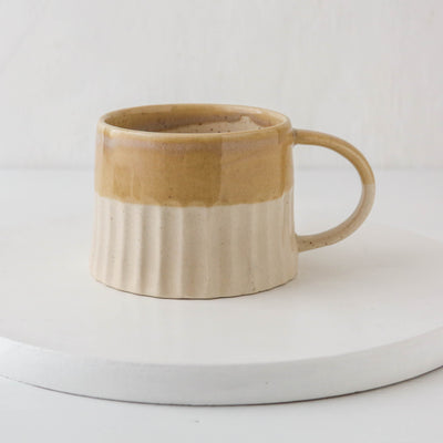 Ridged Double Glaze Mug