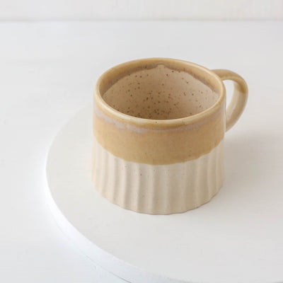 Ridged Double Glaze Mug