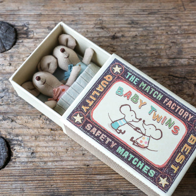 Baby Mice Twins in Matchbox