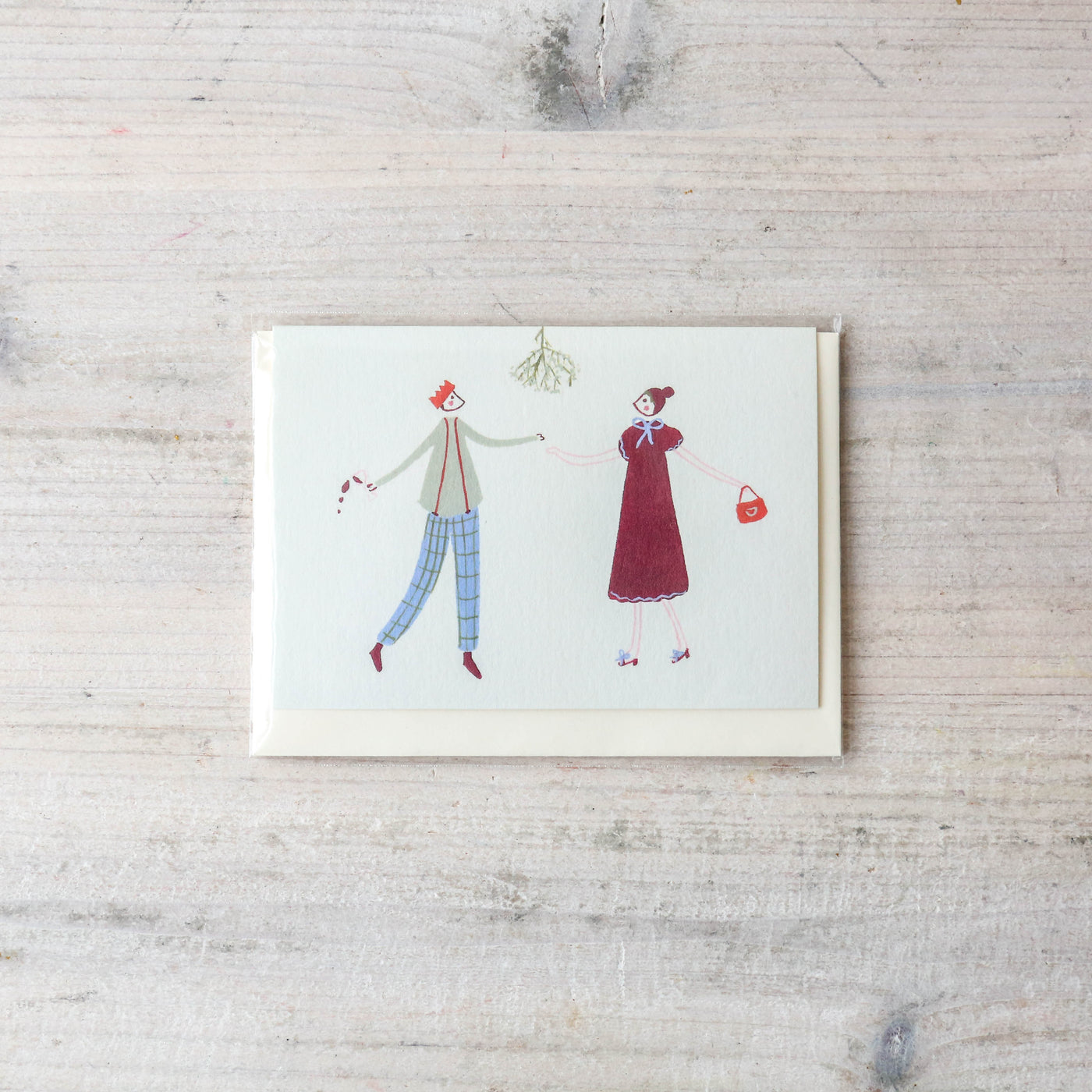 Dancing Under the Mistletoe Mini Card