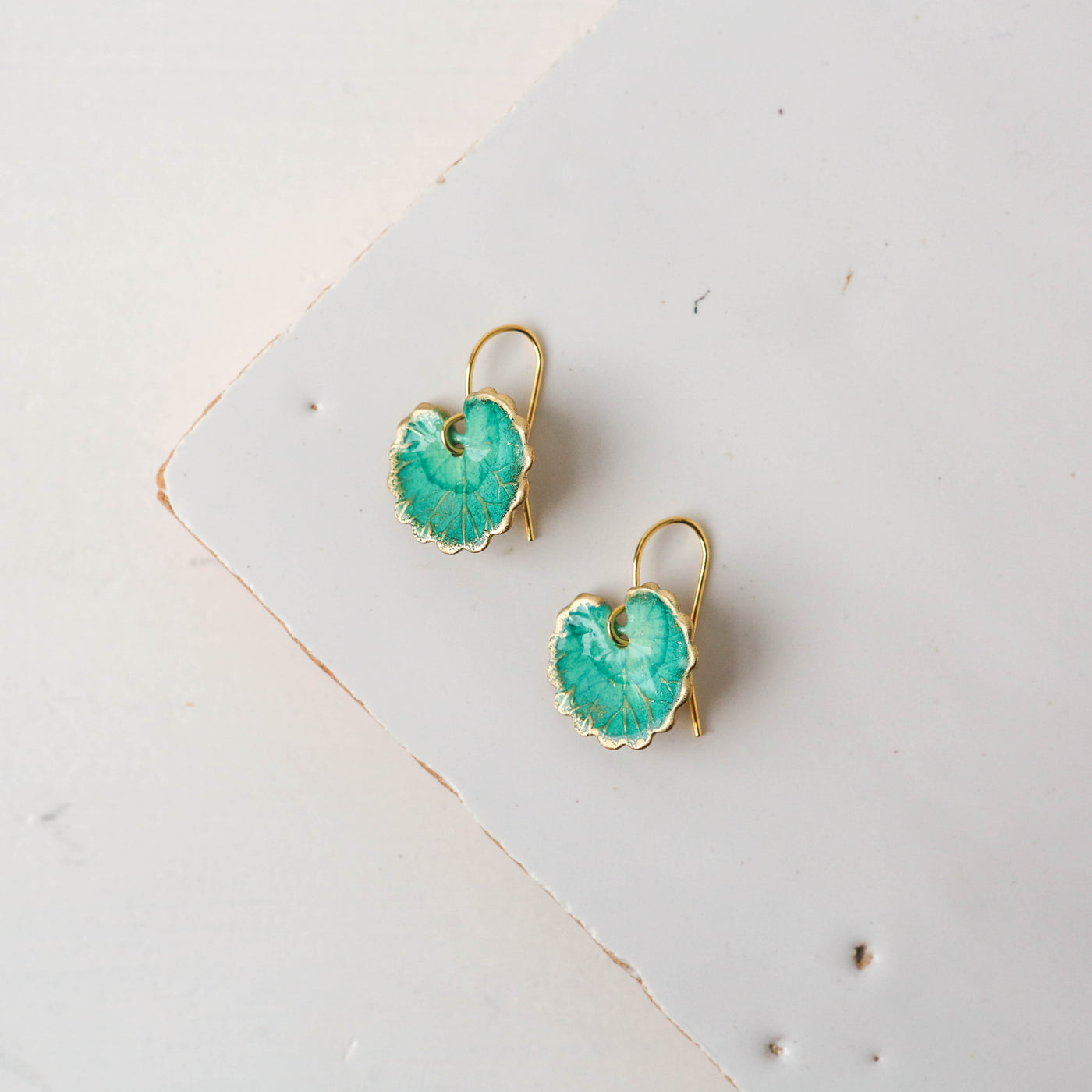 Turquoise Clover Leaf Earrings