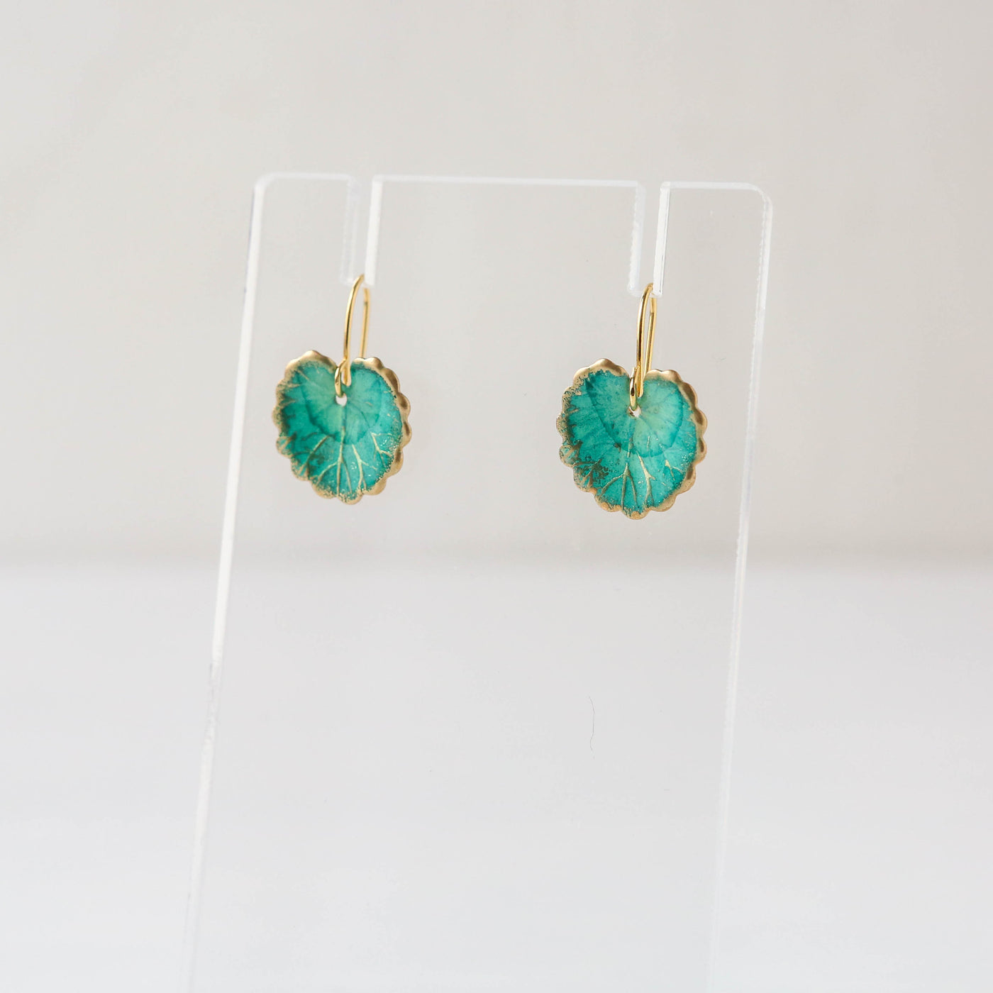 Turquoise Clover Leaf Earrings